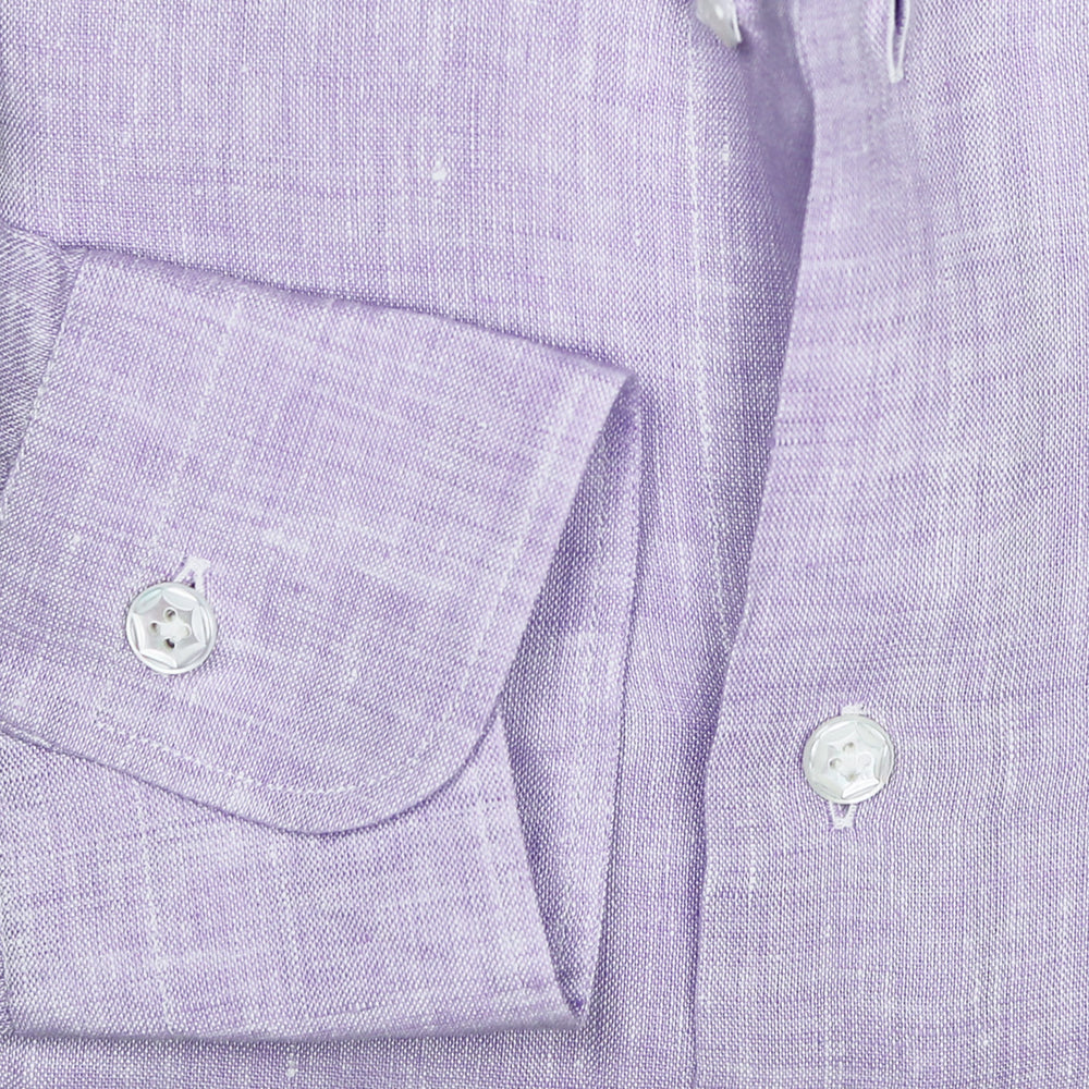 Lavender Linen Cutaway Shirt