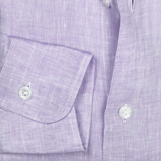 Lavender Linen Cutaway Shirt