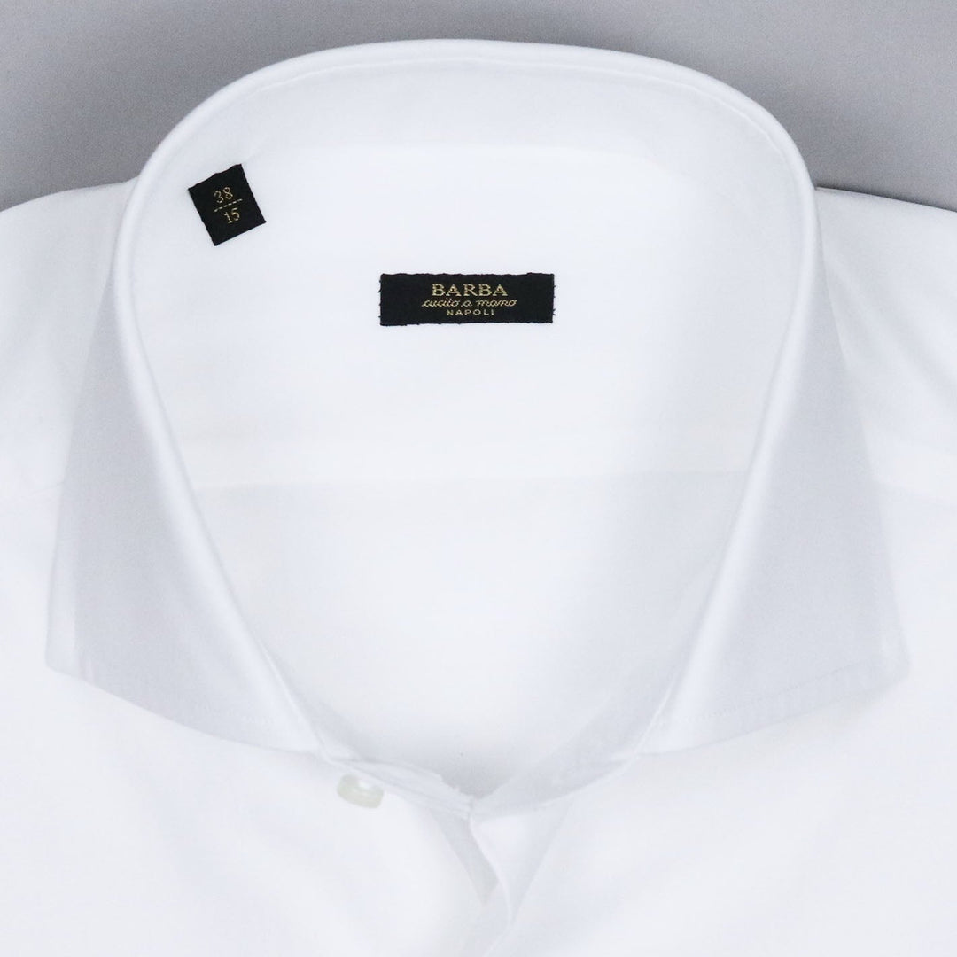 White Slim Fit Cutaway Shirt