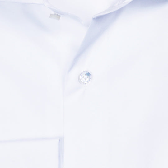 White Double Cuff Regular Fit Handmade Shirt