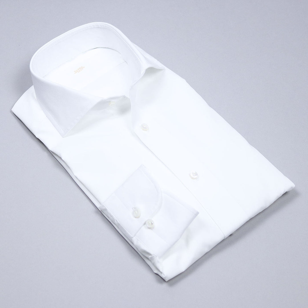 White Regular Fit Cutaway Shirt