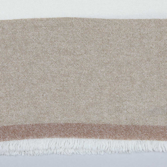 Beige White Washed Lambswool Cashmere Scarf