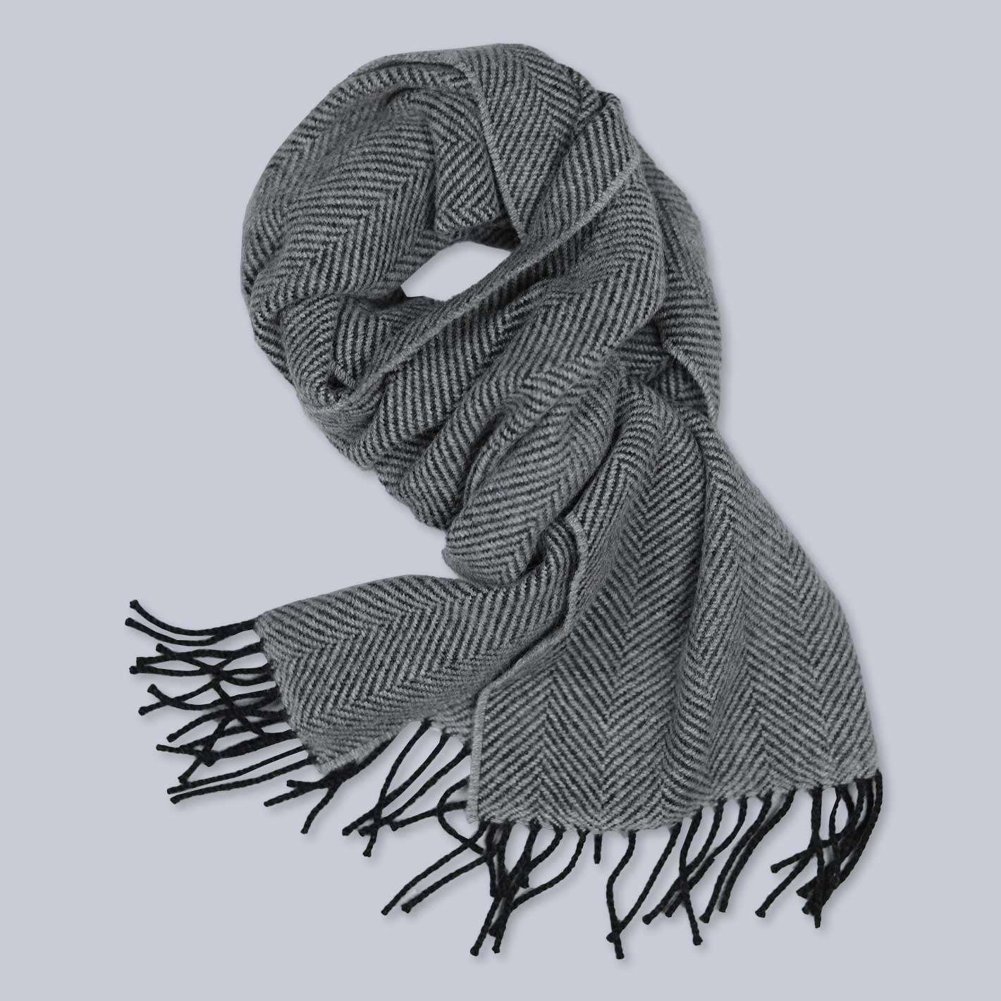 Large black hot sale cashmere scarf