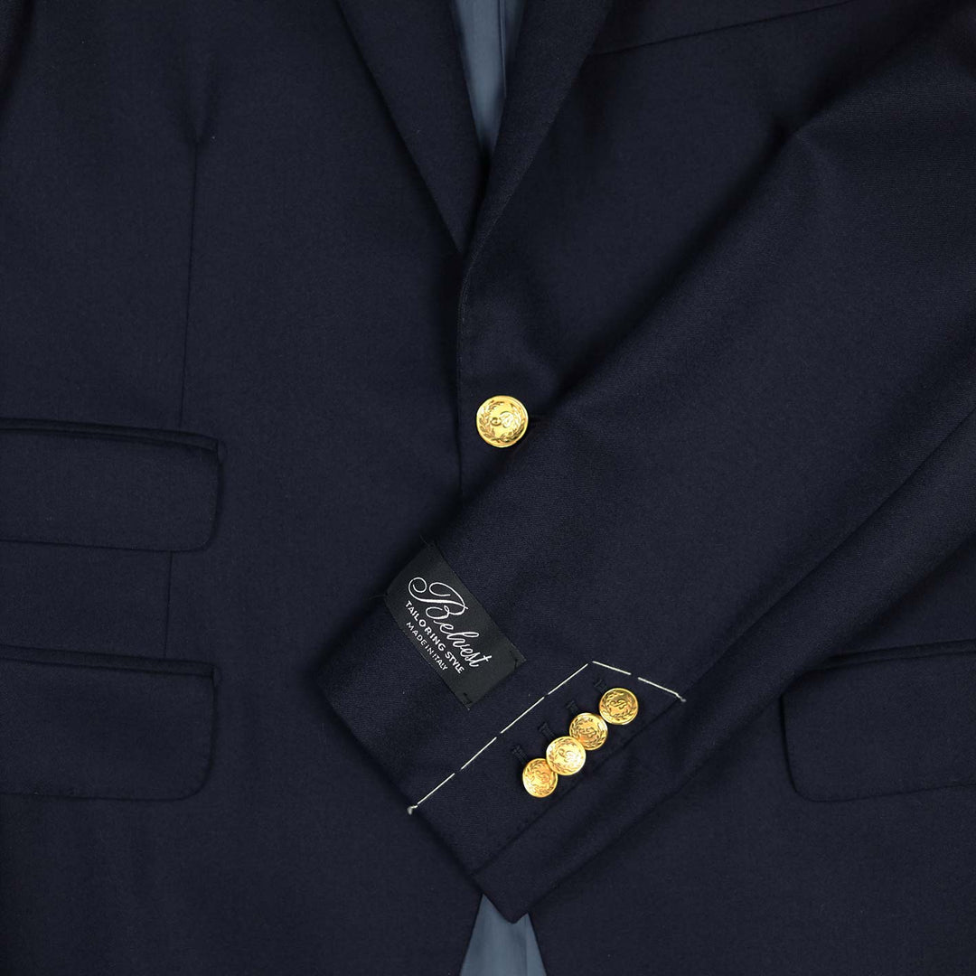 Navy Wool Club Blazer