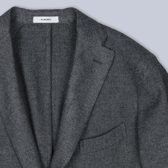 Grey Wool Cashmere Blazer