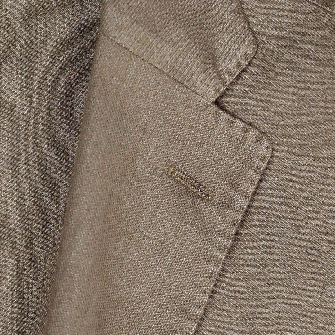 Light Brown Cotton Linen Blazer