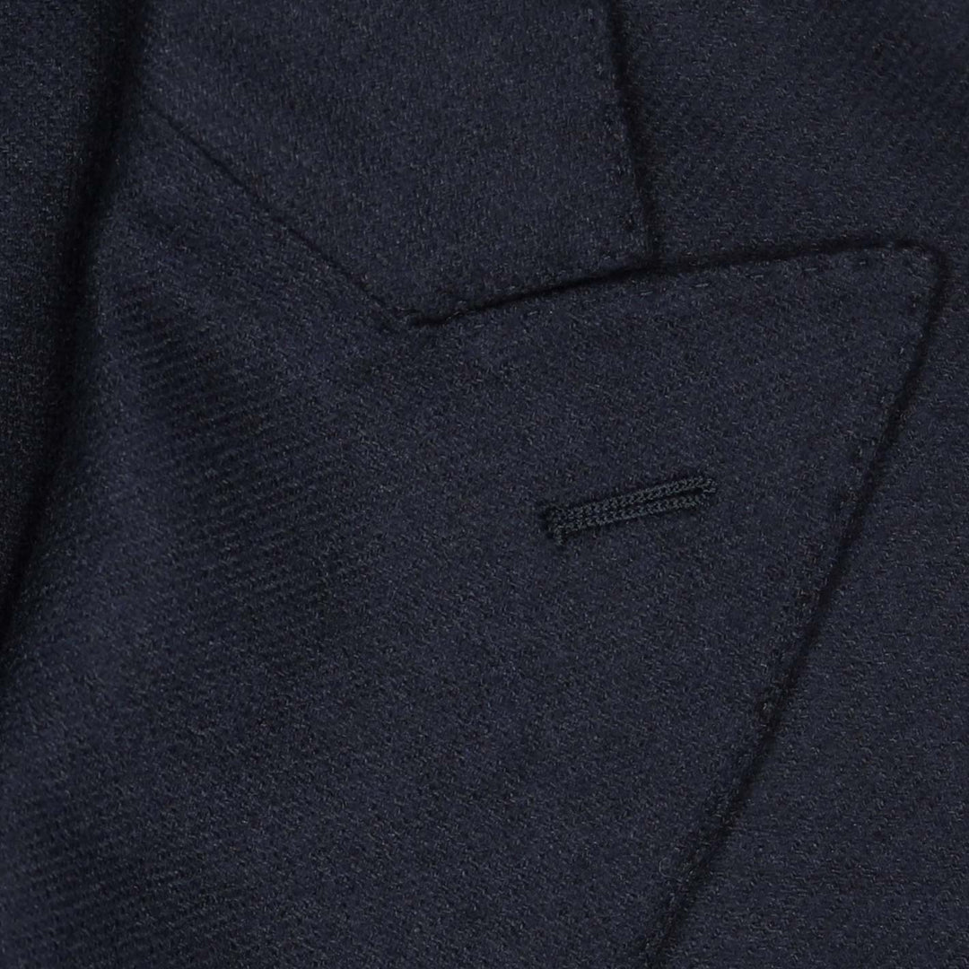 Navy Double-Breasted Wool Cashmere Suit