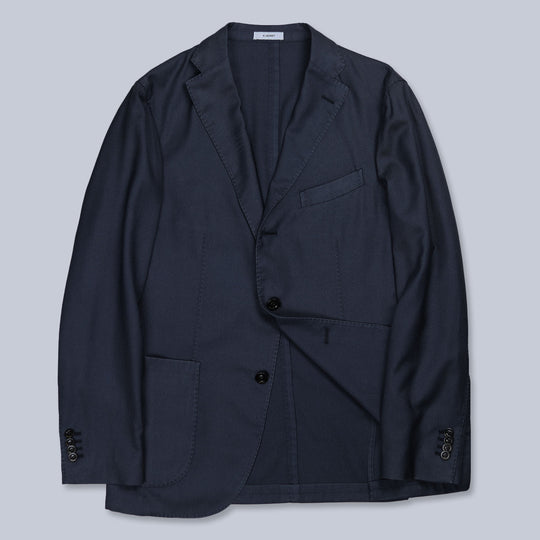 Navy Washed Cashmere Silk Blazer