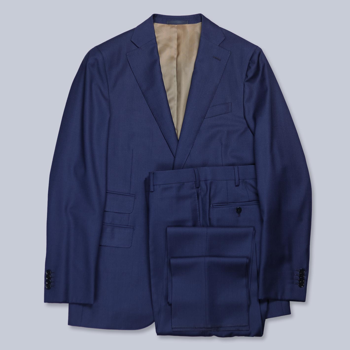 Blue Superfine 130s Wool Suit