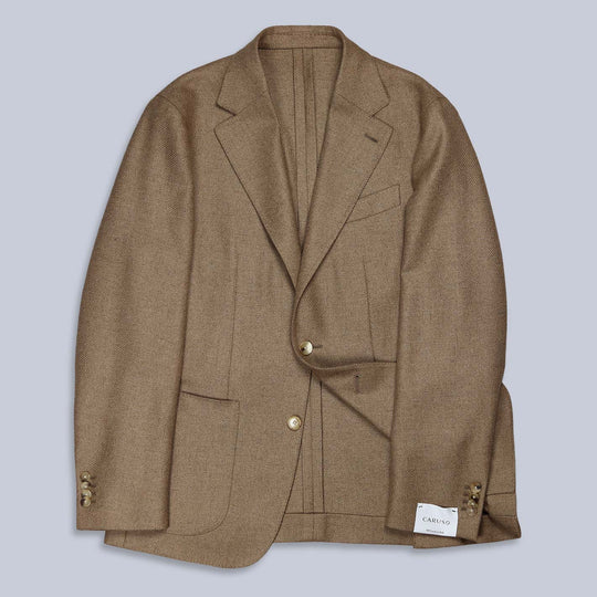 Camel Wool Cashmere Butterfly Blazer