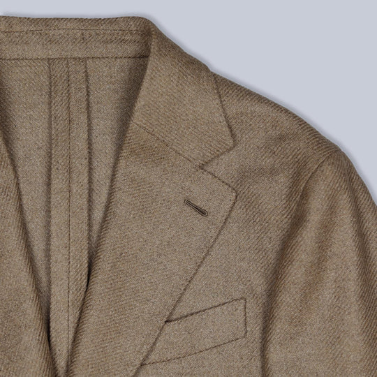 Camel Wool Cashmere Butterfly Blazer