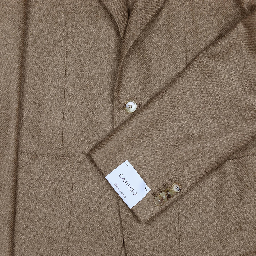 Camel Wool Cashmere Butterfly Blazer