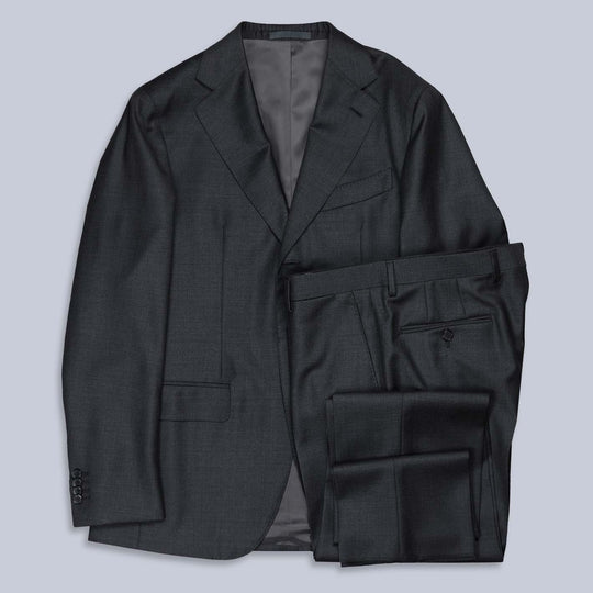 Charcoal Superfine 130s Wool Suit