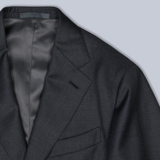 Charcoal Superfine 130s Wool Suit