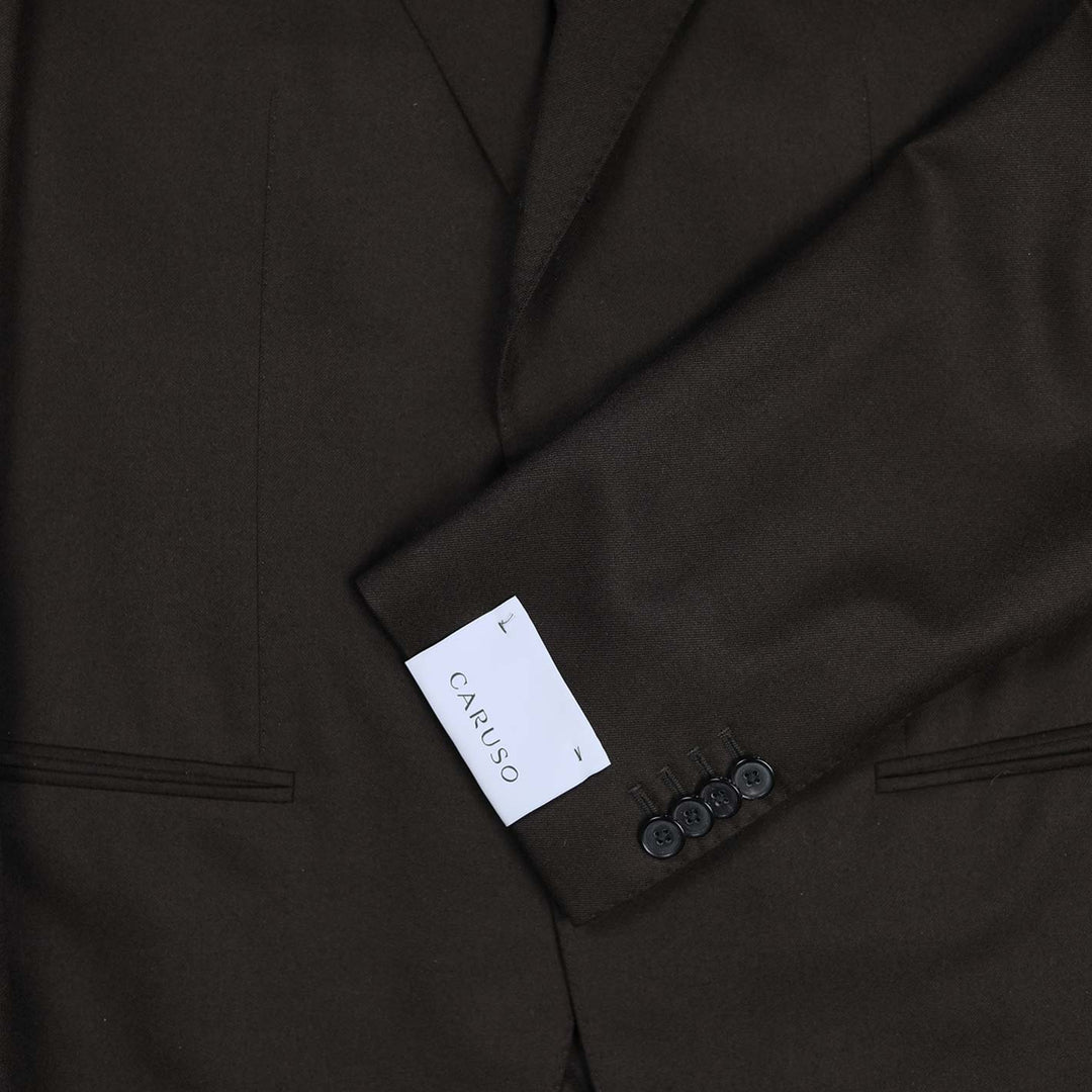 Dark Brown Superfine 120s Wool Suit