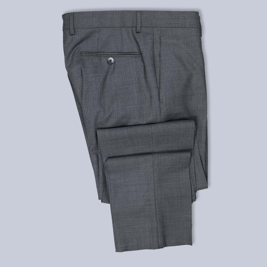 Grey Checked Loro Piana Super 150s Wool Suit