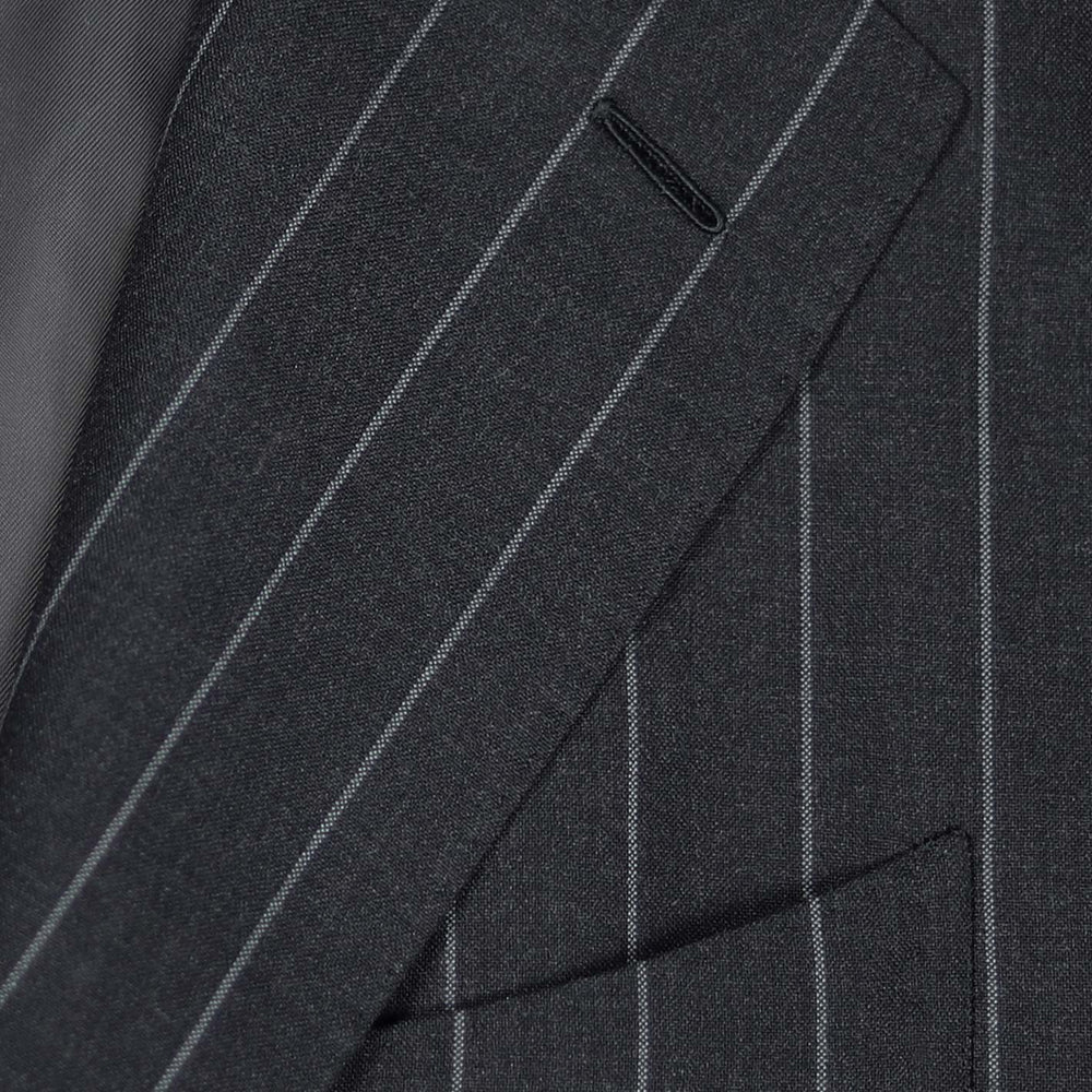 Grey Pinstripe Lightweight Wool Suit