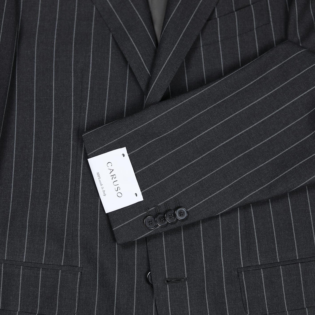Grey Pinstripe Lightweight Wool Suit