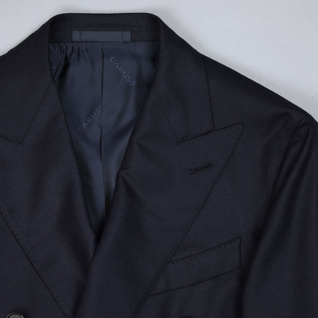 Navy Double Breasted Superfine 120s Wool Suit