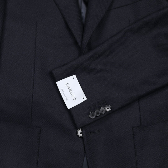 Navy Wool Cashmere Blazer