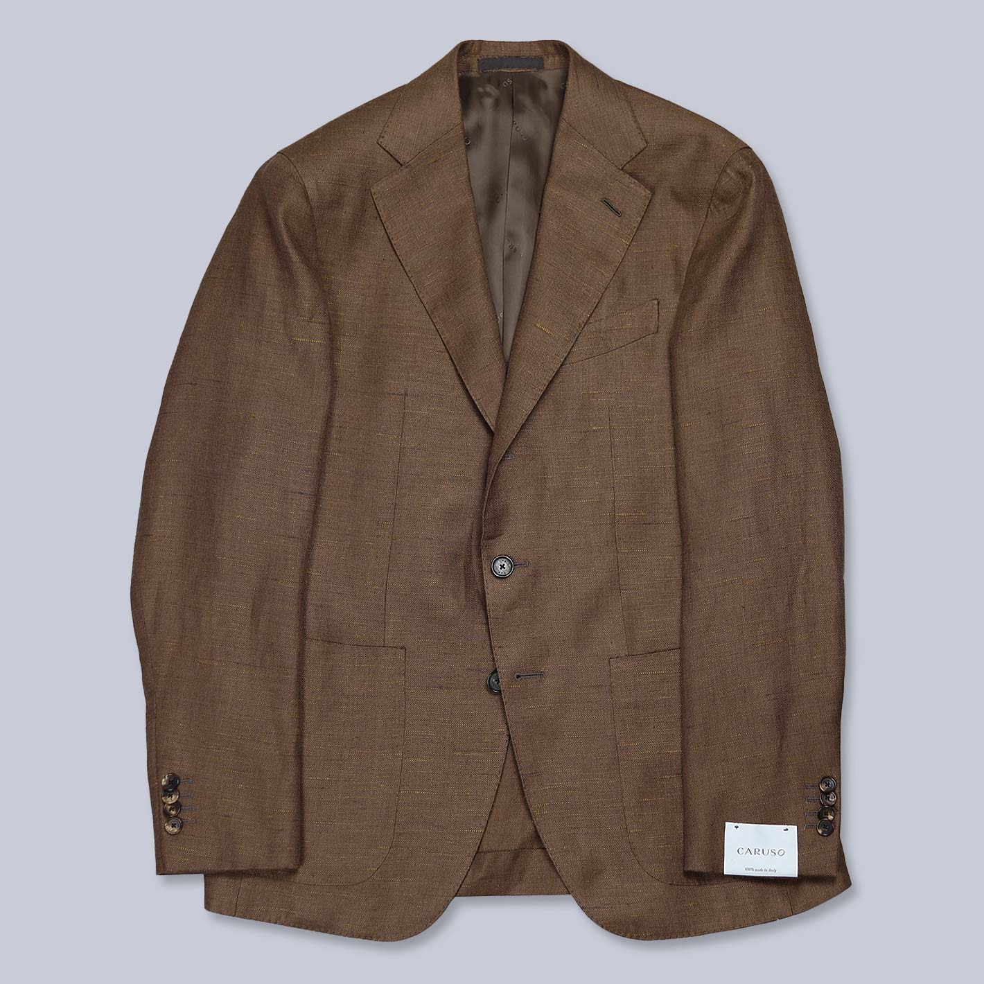 Rust Brown Linen Silk Blazer Lund Lund