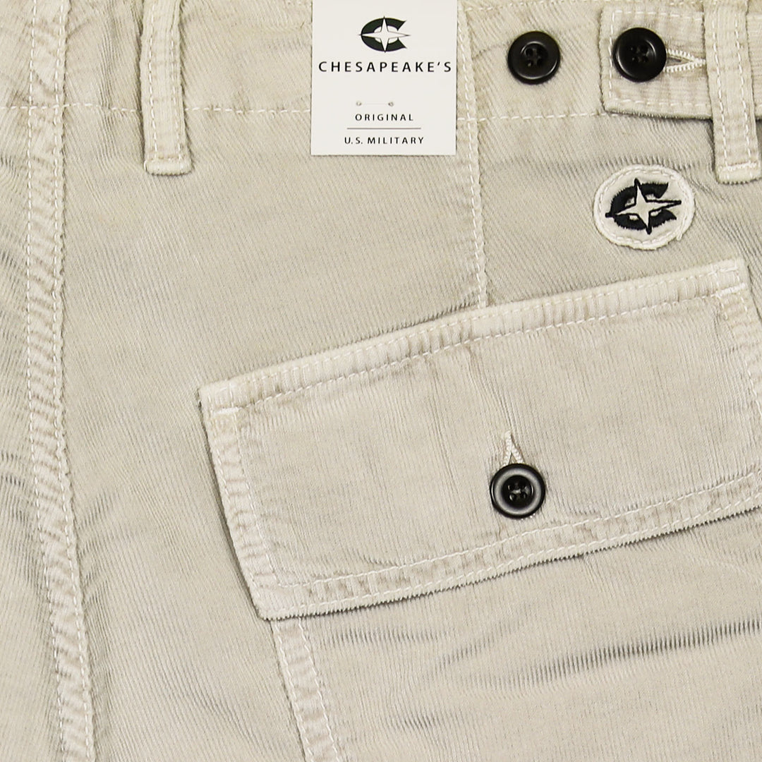 Beige Shannon Corduroy Shorts