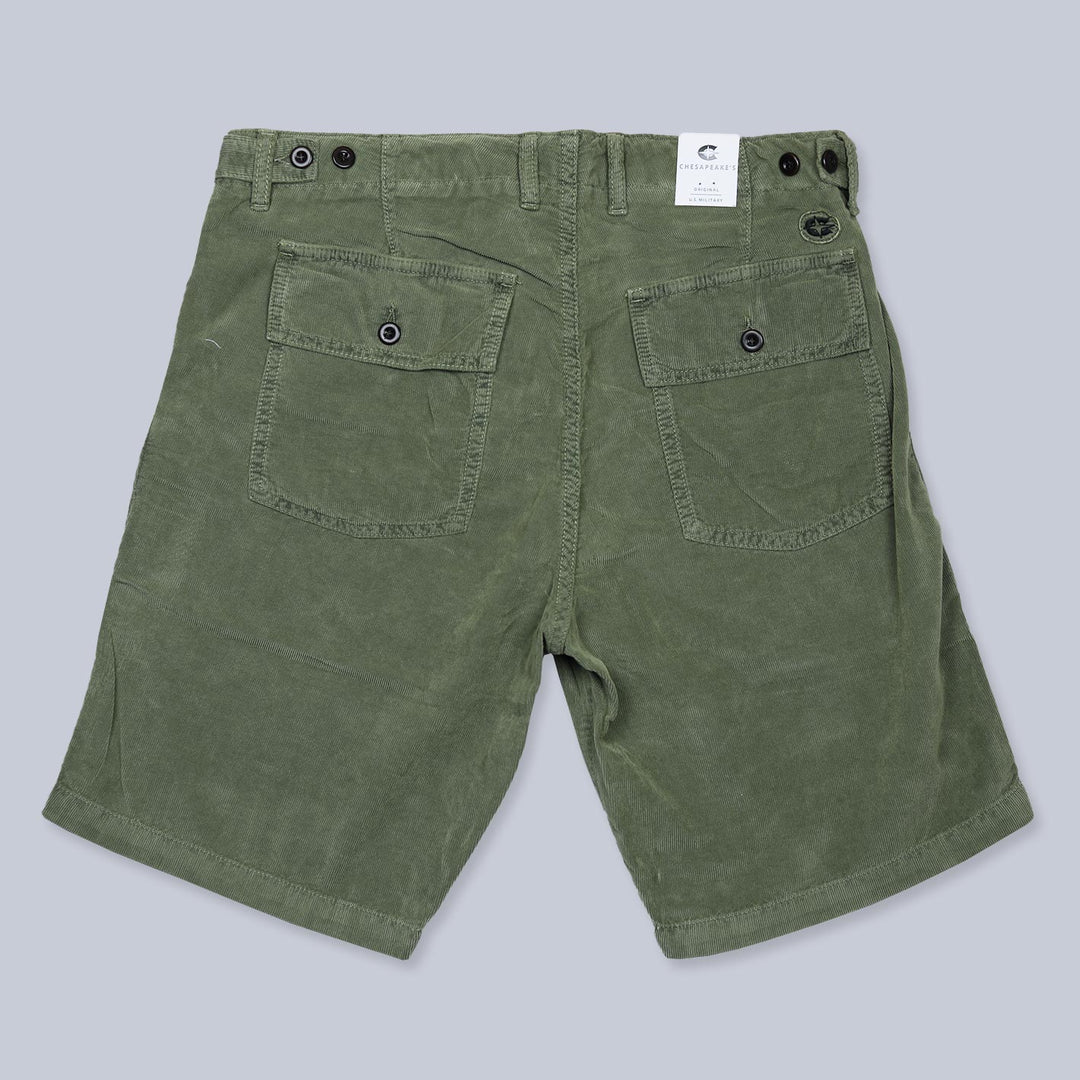 Green Shannon Corduroy Shorts
