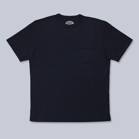 Navy Chest Pocket Cotton T-shirt