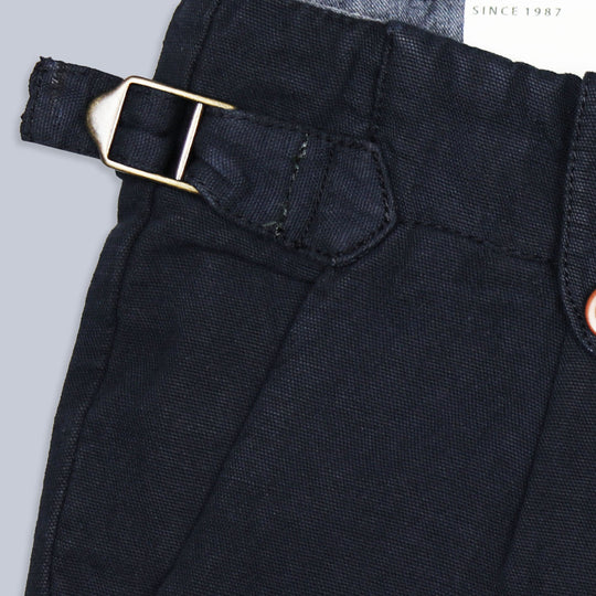 Navy Cotton Linen Navarre Shorts