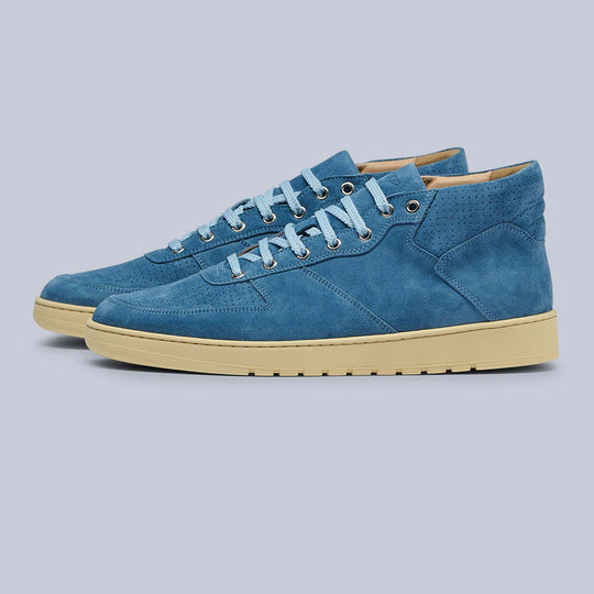 Carolina Blue Suede Center Mid Laguna Sneakers