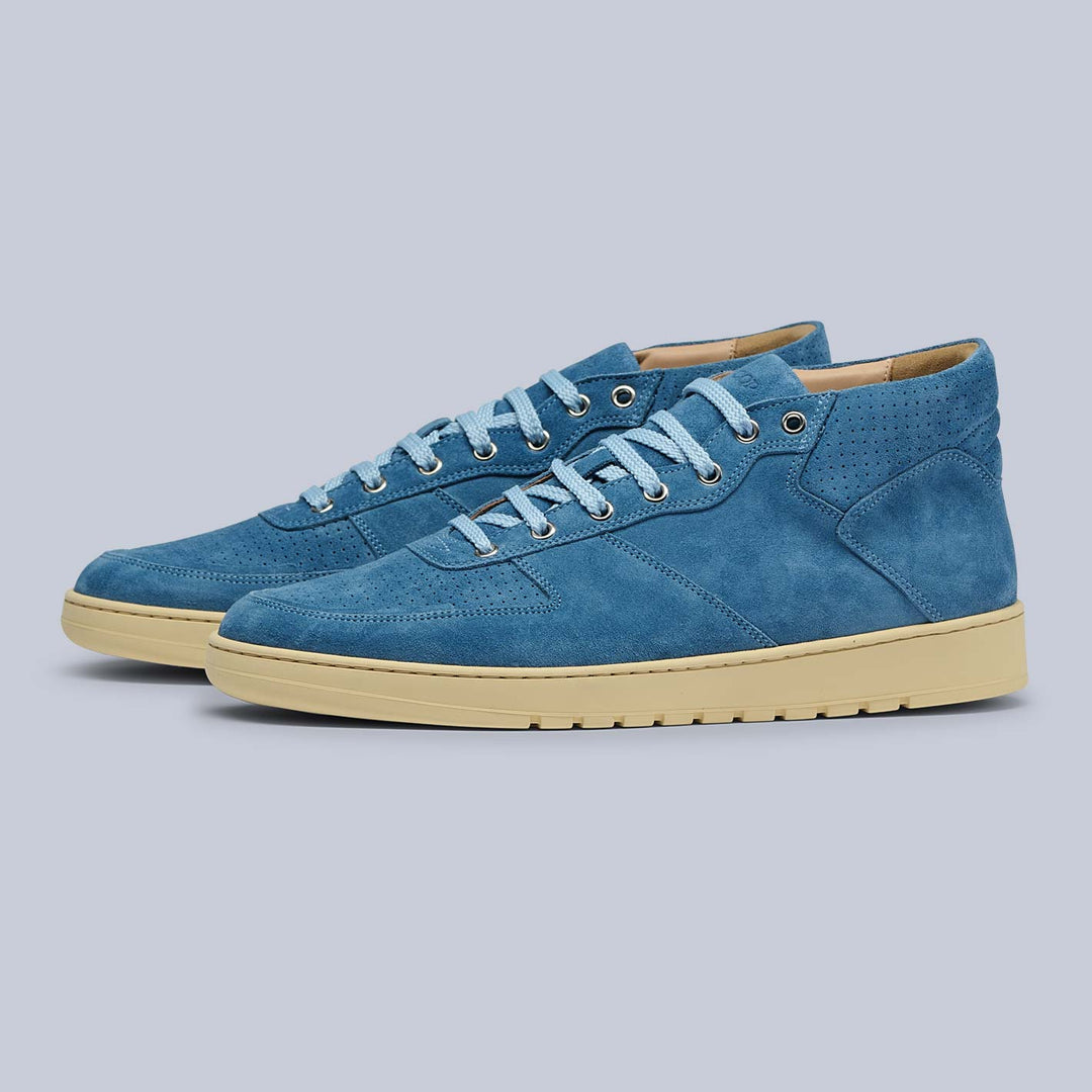 Carolina Blue Suede Center Mid Laguna Sneakers