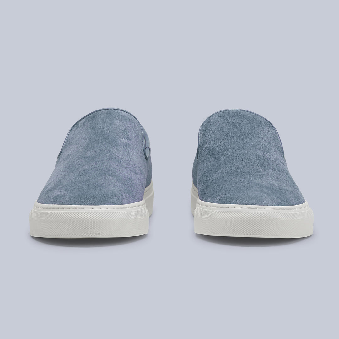 Carolina Blue Suede Jetty Slip-on Sneakers