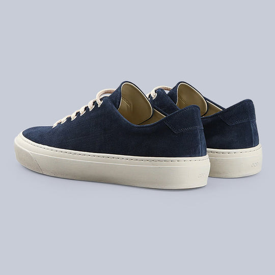 Indigo Blue Suede Genoa Sneakers