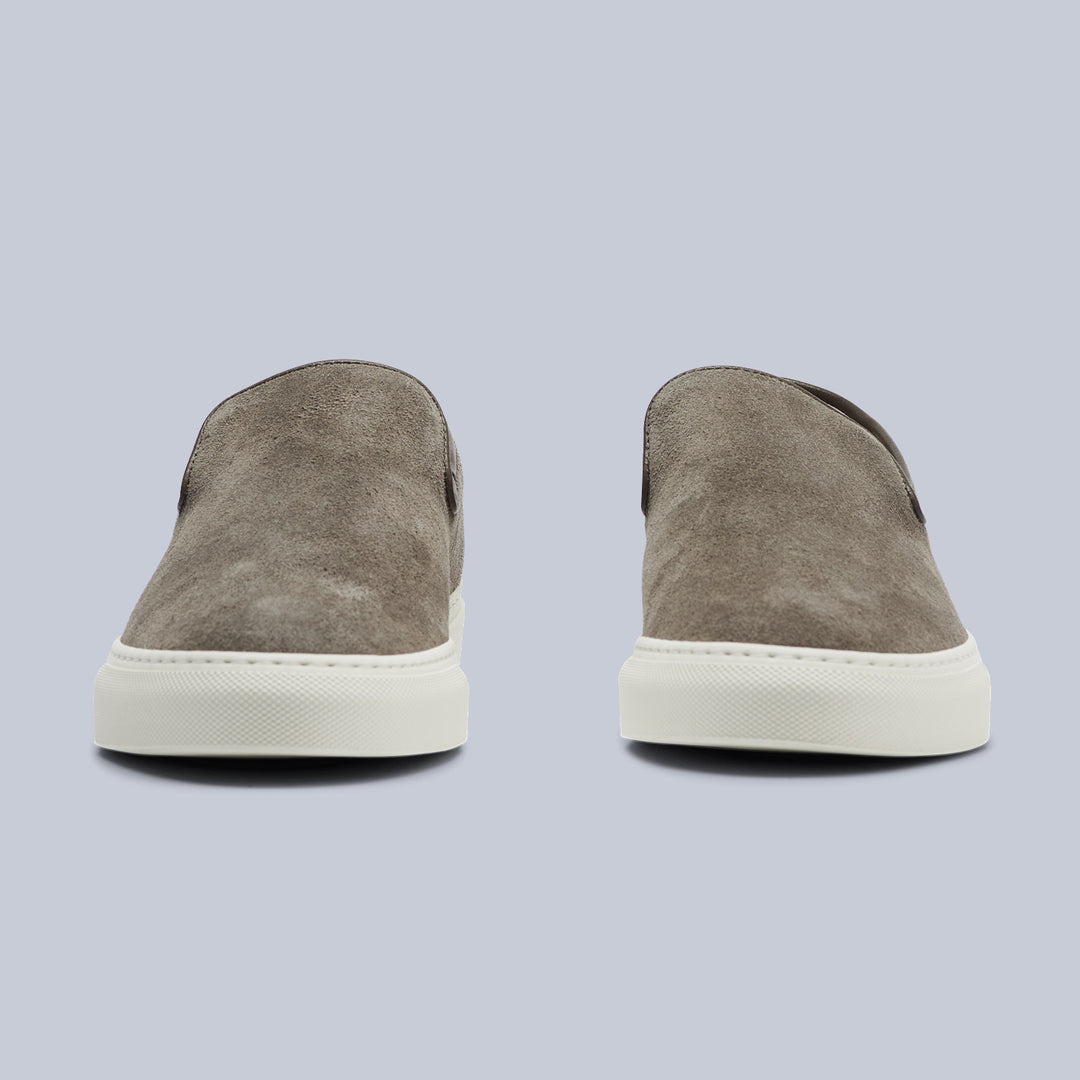 Light Brown Suede Jetty Slip-on Sneakers