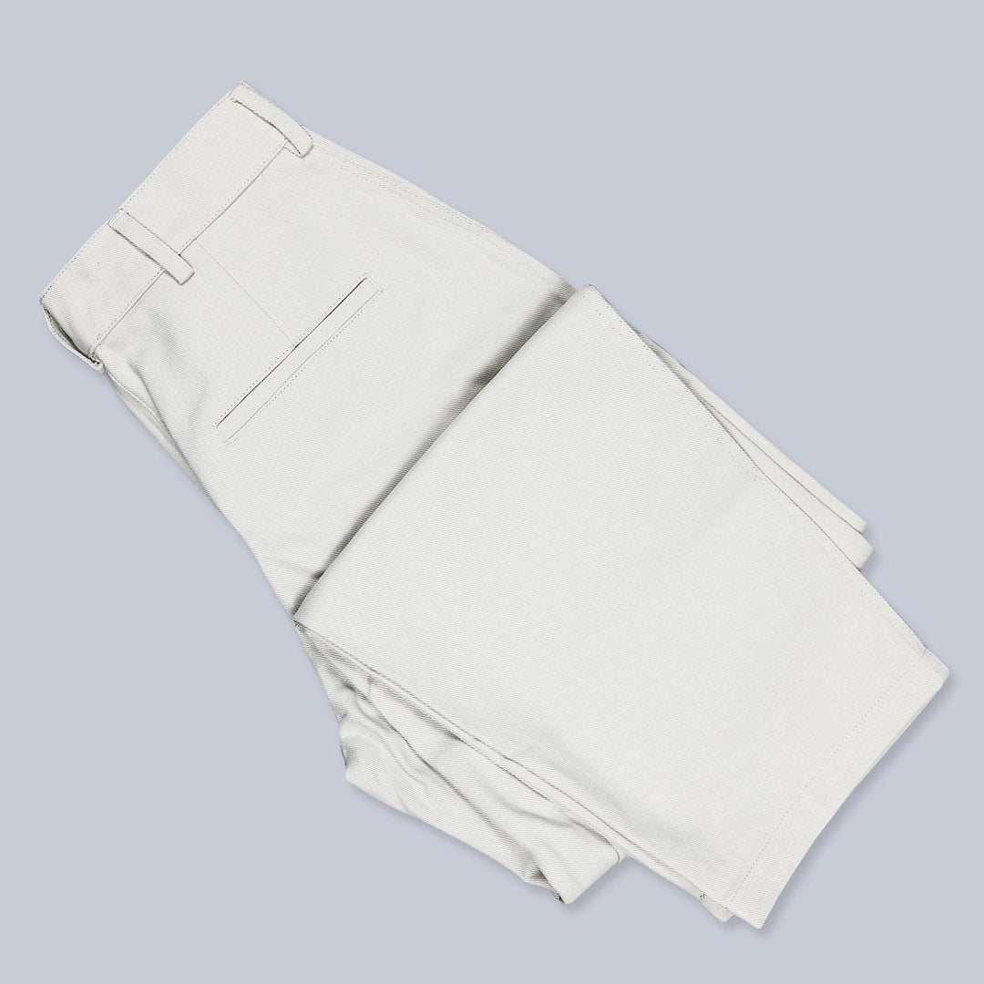 Beige Heavy Cotton Drill Trousers