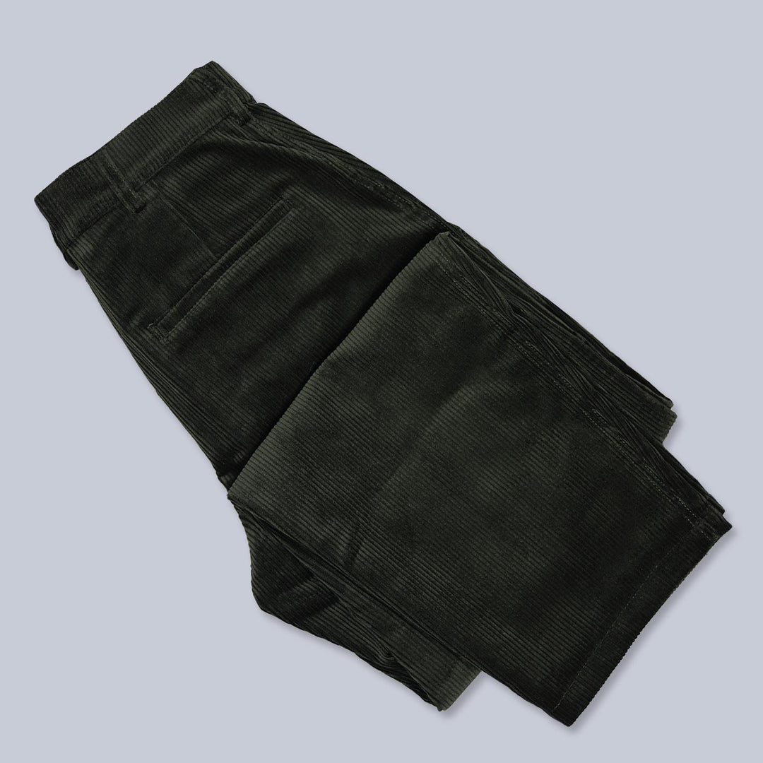 Dark Green Corduroy Trousers