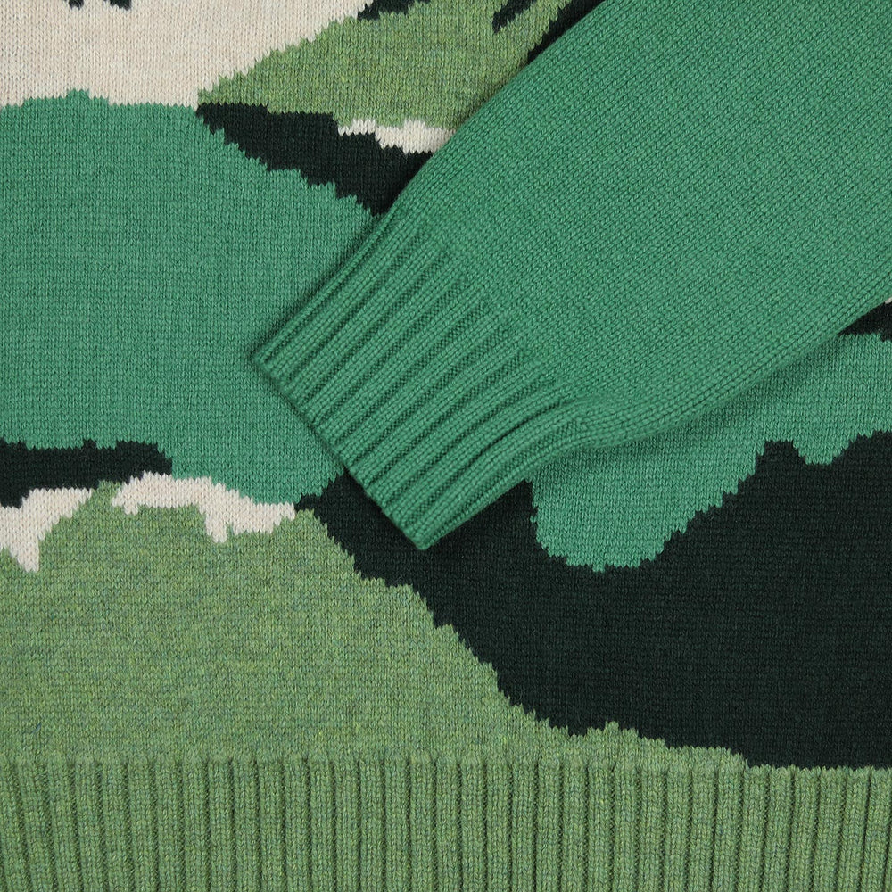 Green Wool Mountain Sweater