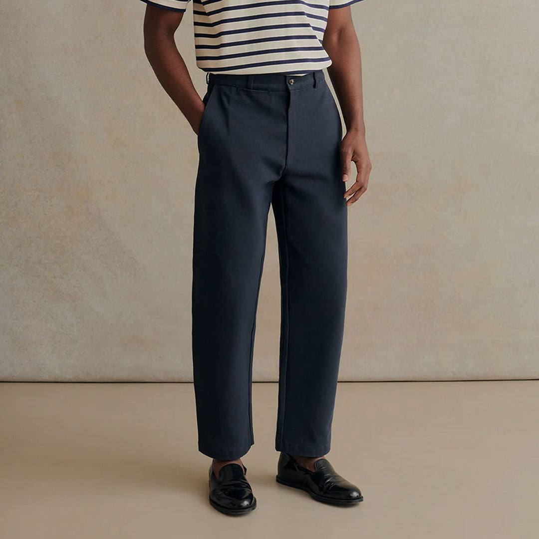 Navy Heavy Cotton Drill Trousers