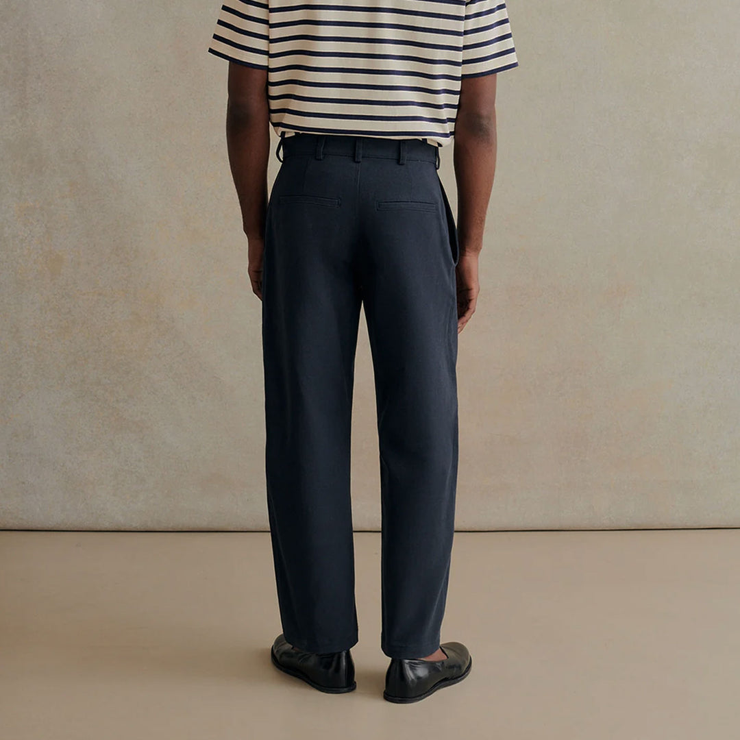 Navy Heavy Cotton Drill Trousers