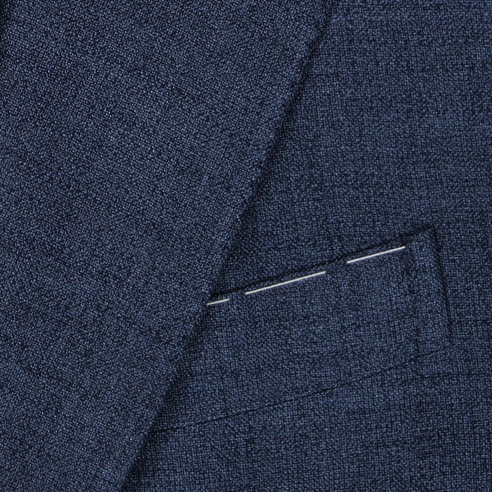 Denim Blue Bamboo Silk Linen Blazer