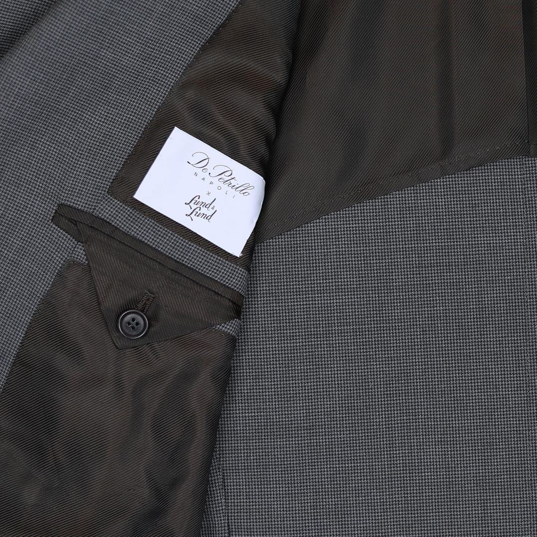 Grey Micro Checked Virgin Wool Suit