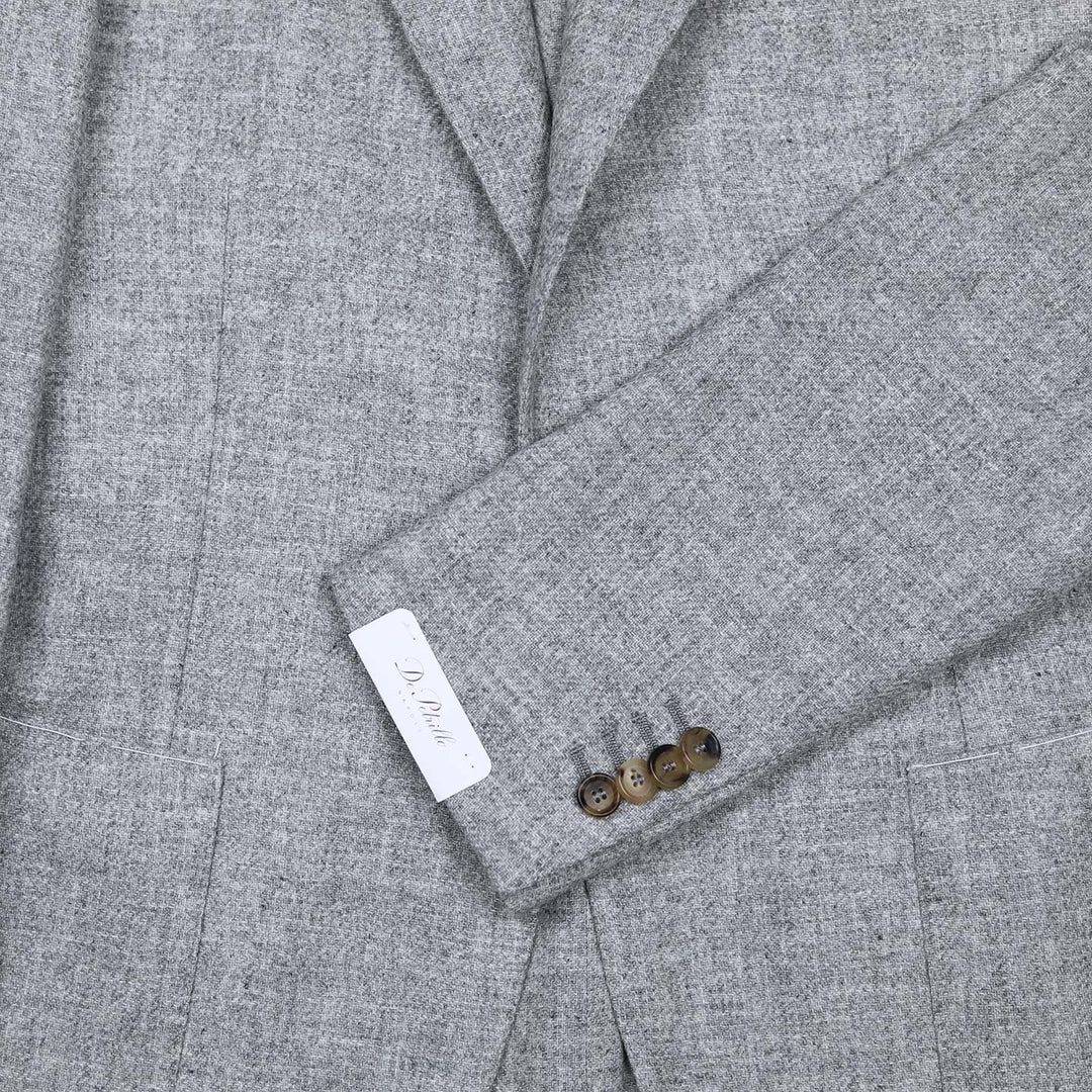 Grey Wool Cashmere Jersey Blazer