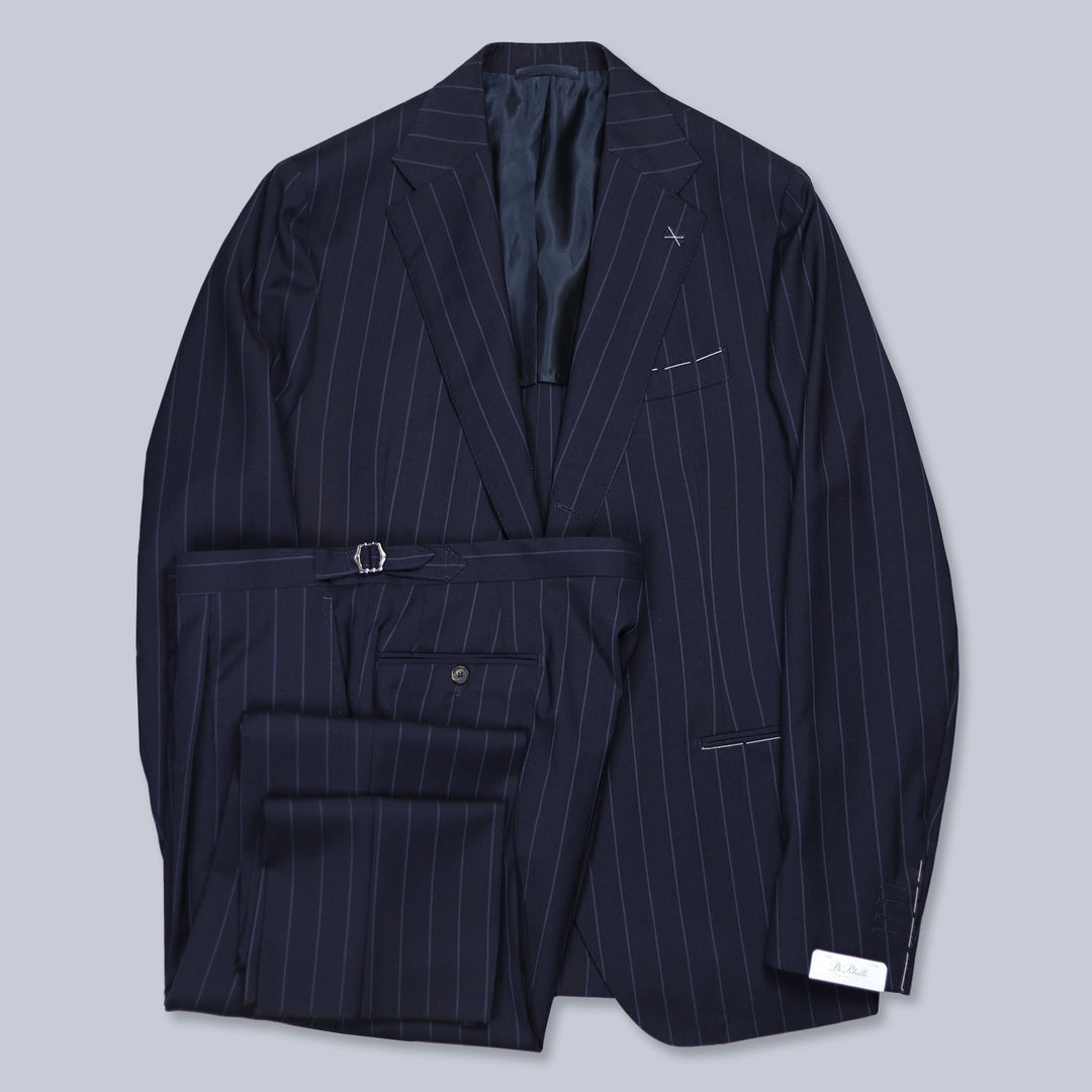 Navy Pinstripe Lightweight Wool Suit