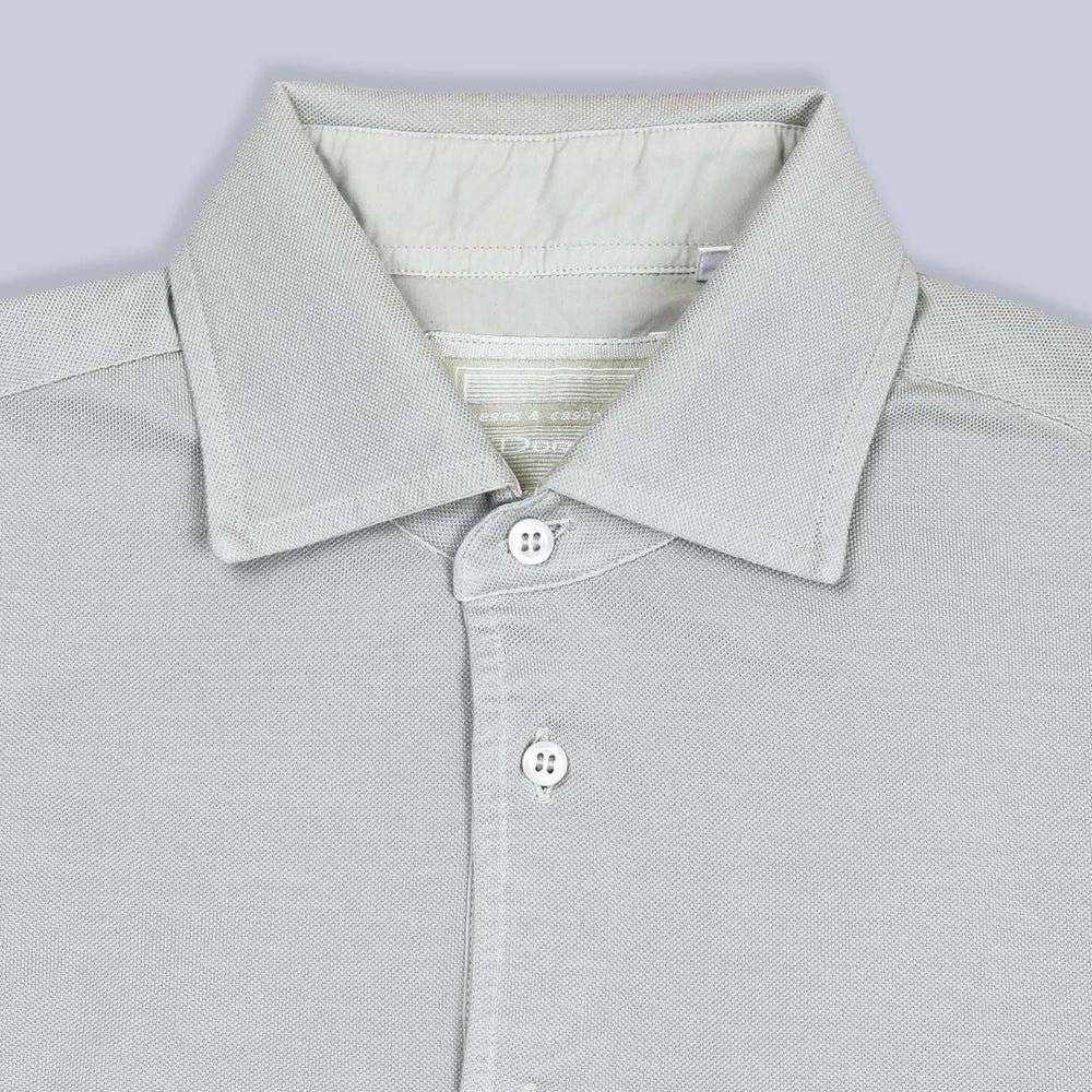 Dove Grey Jersey Popover Shirt