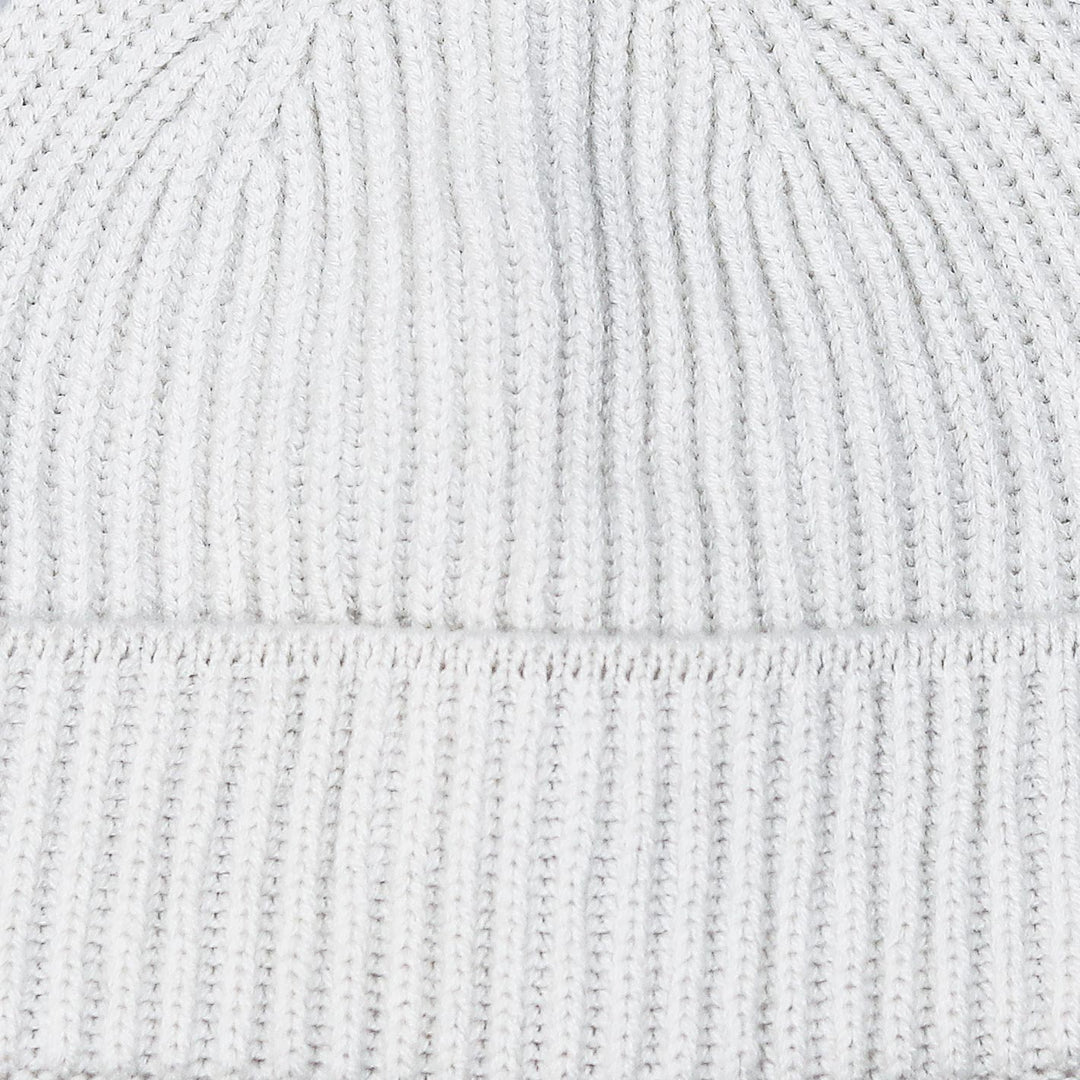 Off-white Ribbed Cashmere Beanie