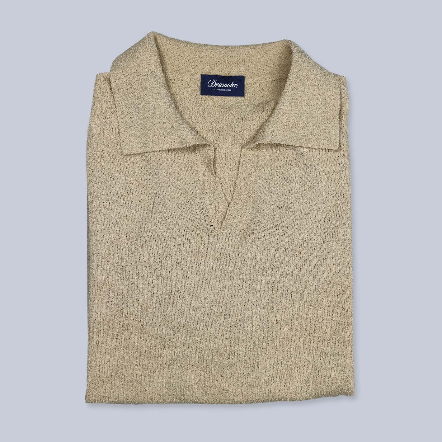 Tシャツ・カットソー Drumohr SHORT SLEEVES POLO WITH BUTTONS (D0GF202 105 CREAM) Drumohr Short Sleeve Jersey Polo Shirt In White | ModeSens