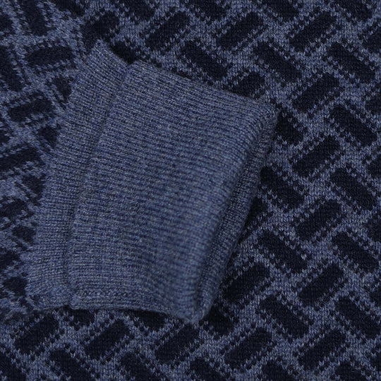 Blue Navy Pure Cashmere Crewneck Sweater