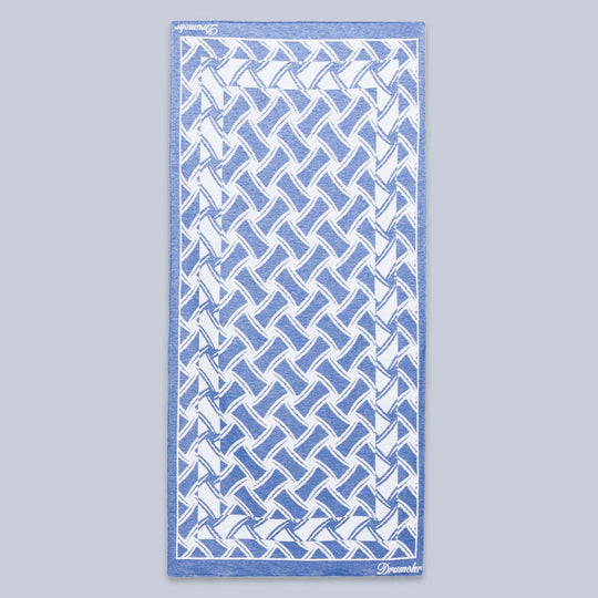 Blue White Patterned Beach Towel
