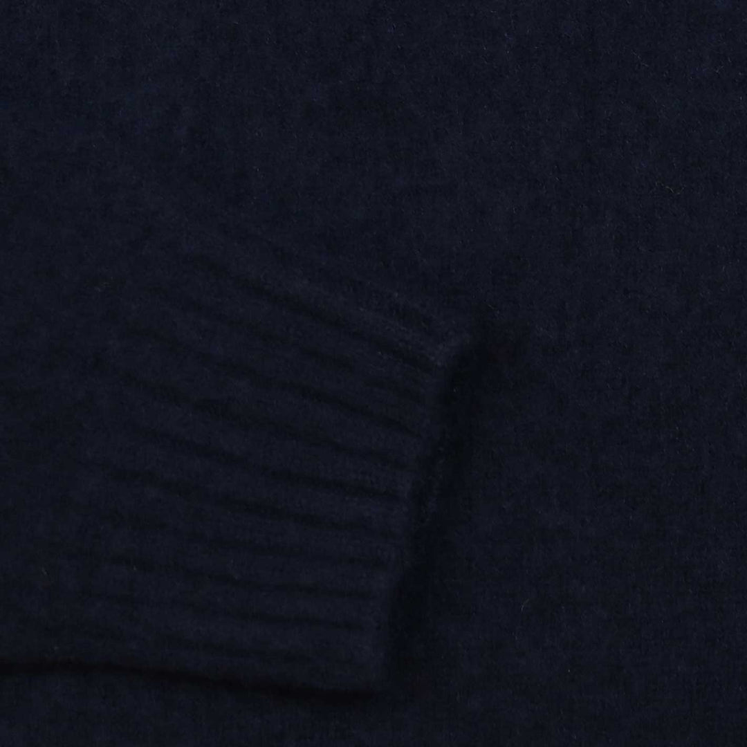 Navy Boiled Lambswool Sweater