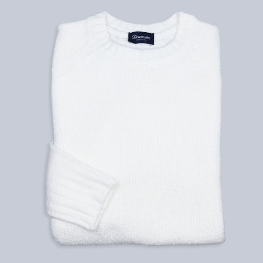 Off-white Merino Wool Bouclé Sweater